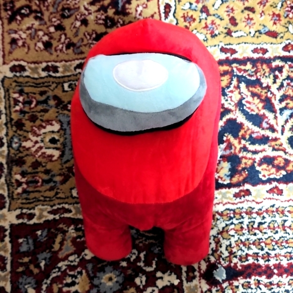 AMONG us crew mate 12" Red plush pillow decorative stuffed - Picture 1 of 7